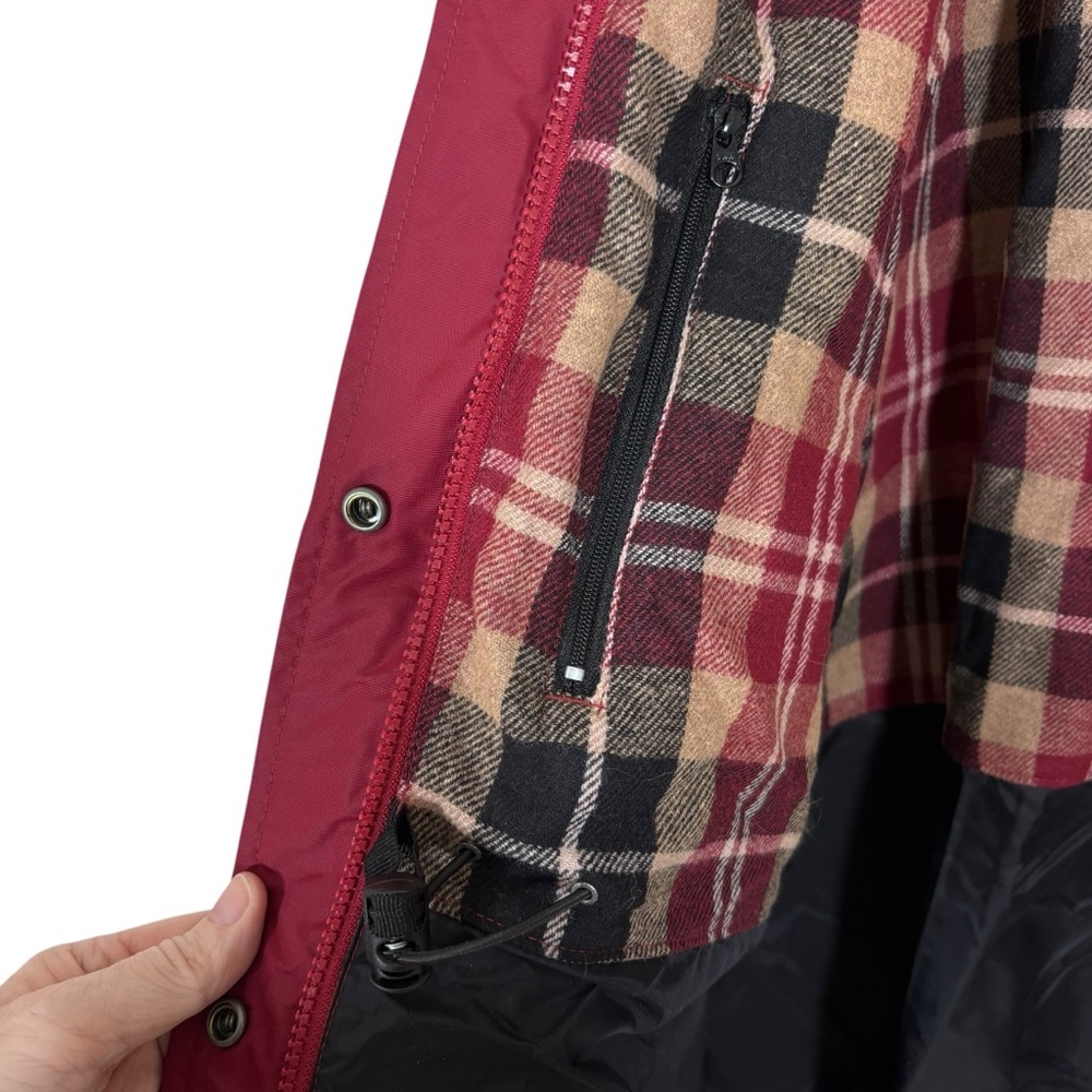 Woolrich Insulated‎ Jacket Ruby Plaid Lining XL - Picture 8 of 15
